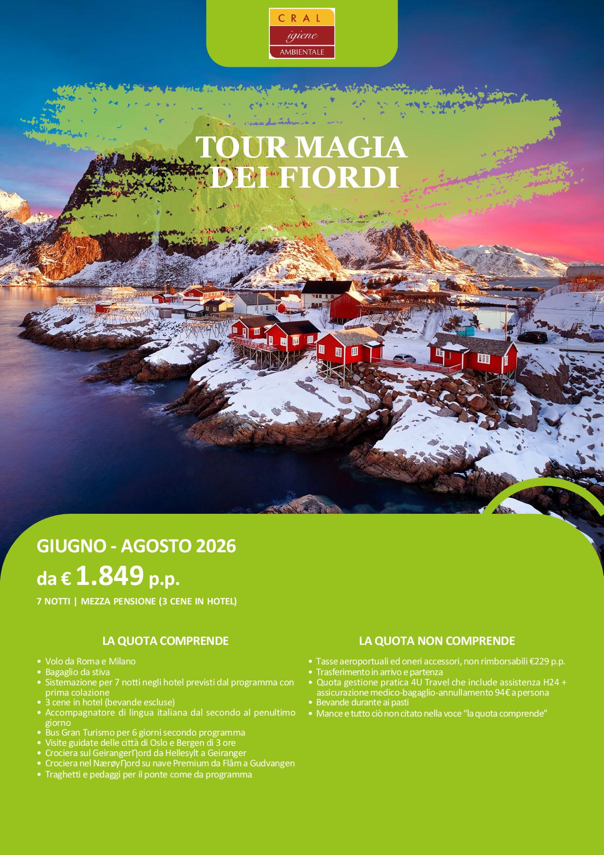 Tour Magia dei Fiordi