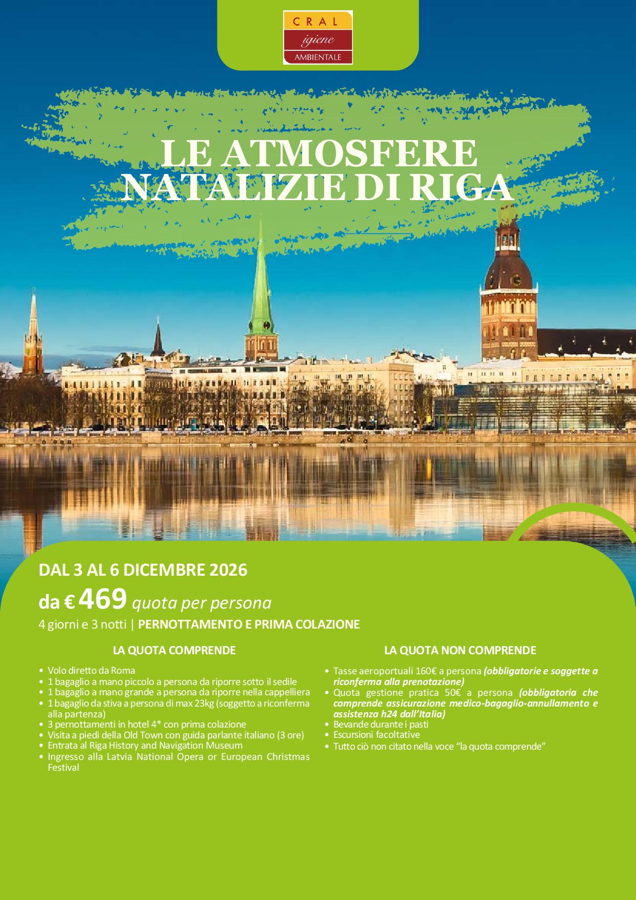 Le atmosfere natalizie di Riga