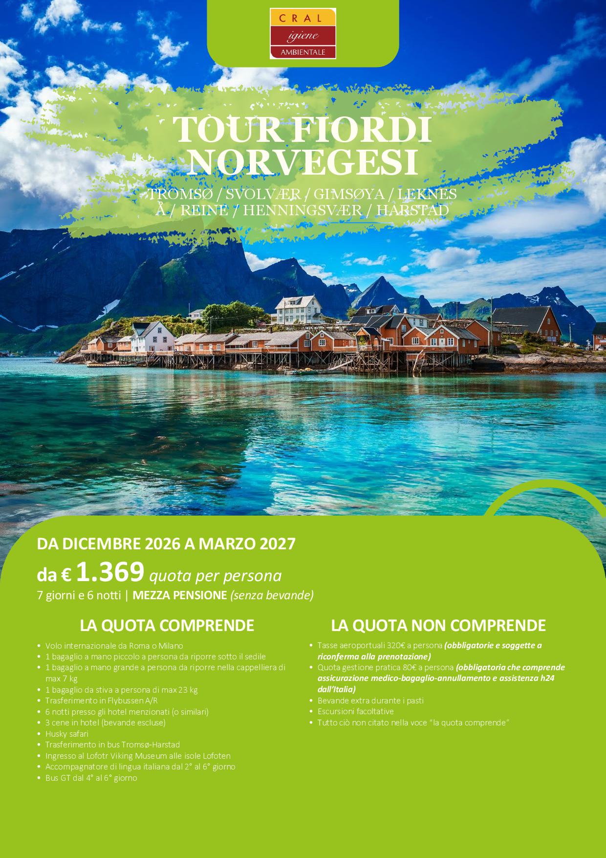 Tour Fiordi Norvegesi