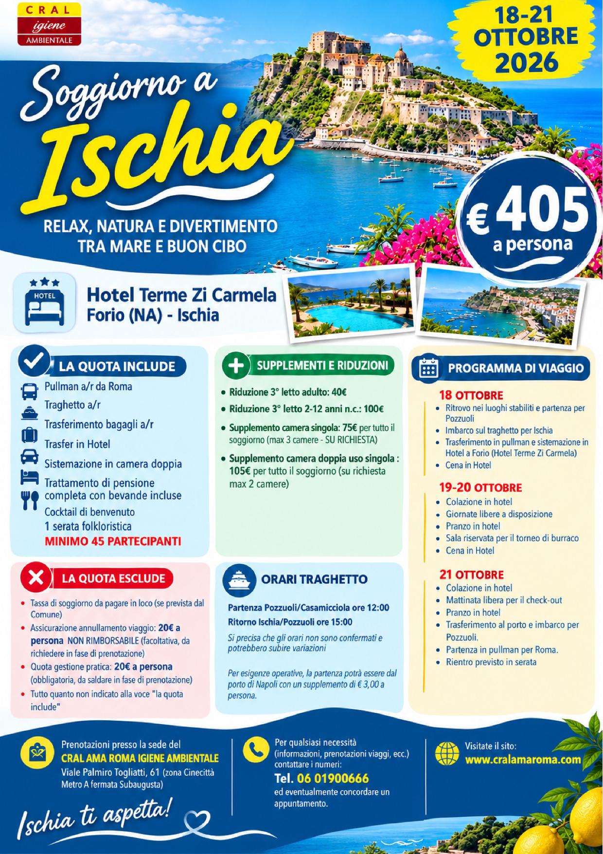 Ischia 18 – 21 ottobre